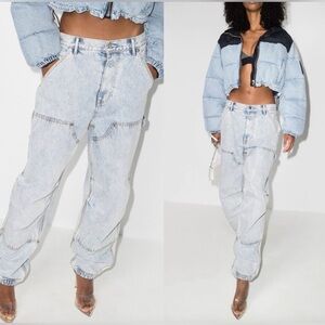 Alexander Wang size 24 Cargo Light Wash Boyfriend Jeans
